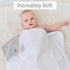 Set 6-Pack 28 28 Inch(Grey Viviland Baby Towels and Baby Wash Cloths Hooded Baby Towels Baby Wipes Absorbent Bath Face