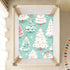 Bseiialft 52 28 Colorful Christmas Trees Snow Crib Sheets for Boys Girls Soft and Breathable Cotton Baby Sheets