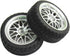 12mm Hub Wheel Rims Rubber Tires for RC 1/10 on-Road Touring Racing Car A for RC 1: 10 on-Road Racing car, Drift, Touring car (4pcs)