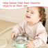 Baby Bibs with Long Sleeve Bib & BLW, Coverall Bibs for Baby Feeding, PU Soft and Skin-Friendly Material, Machine