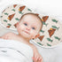Set 1, 22 11 Inch Muslin Baby Burp Cloths of Soft Western Cactus Absorbent Muslin Washcloths, Bibs, Face Towel