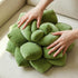 16" 3D Green Philosophy Co. Succulent Pillow Soft Decorative Flower Throw Pillow, Unique Olive Green Plush Flower