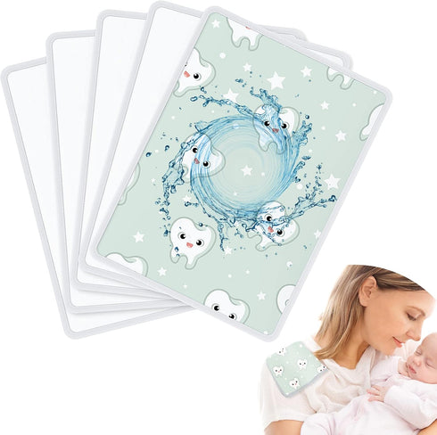 Sublimation Blank Baby Burp Cloths 5 Pieces Soft Absorbent Bibs Solid White Unisex Burp Cloth Set for Baby Shower