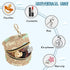 PYBUG Ice Cream Round Pacifier Storage Case, Polyester & TPU Lined with Hook Buckle, Pacifier Container Box for Baby