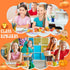44 Pcs 3D Pumpkin Erasers - Halloween Mini Erasers for Classroom Prizes, Game Rewards, Party Favors