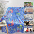 Personalized Dinosaur Blanket for Boys, Glow in The Dark Toddler Blanket, Soft Fleece Throw for Kids, Birthday 30"x 40"