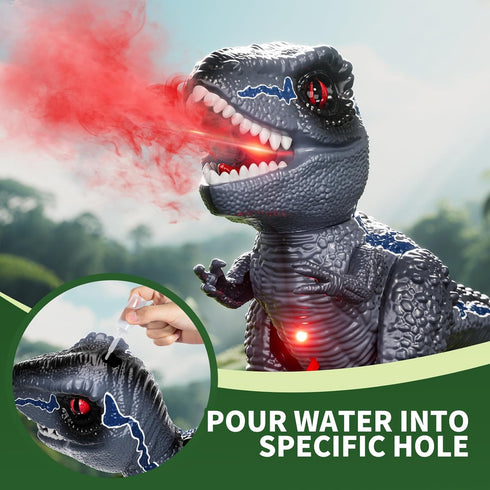 3-5 5-7, 3 4 5 6 7 8 Toddlers Remote Control Dinosaur Robot Toys for Kids RC Dinosaur Toy with Roaring Sounds, Spray
