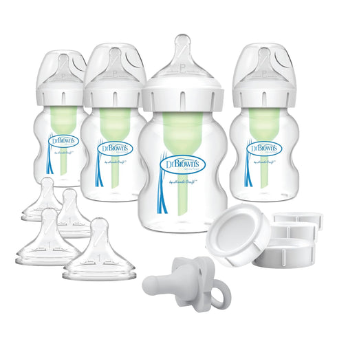 Set 32oz Dr. Brown's Anti-Colic Feeding with Slow Flow Nipples & Formula Mixing Pitcher