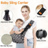 Jamyum 2025 4 Straps(10-30lbs),Lightweight,Portable Baby Sling Carrier,Toddler Carrier,Upgraded Baby Sling