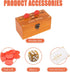 Wooden Penny Game, Coin Drop Game with 50 Coins, Wooden Game Box and 1 Dice for Family Fun Interaction