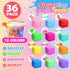 36 Pack Slow Rising Stress Cube, Dough Stress Balls Squishy Fidget Toys Bulk for Anxiety Relief, Soft Fidget Cube, Pull