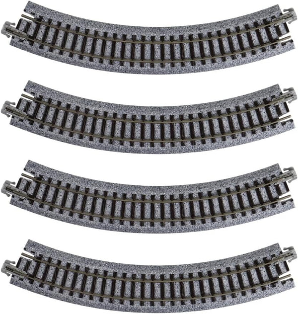 Kato USA Model Train Products UNITRACK Compact Tracks (4-Piece), 183mm/(7") Radius/45-Degree