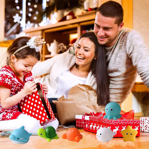 WYNAKESHU No Hole Animal Bathtub Toys Baby Bath Tub Toys for Toddlers Boys Girls , Mold Free Bath Toys Tub Beach Pool