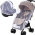 Mosquito Net for Stroller 2Pack, Protective Bug Netting for Strollers, Bassinets, Cradles, and Playards