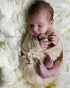 Matissa Newborn Baby Photography Prop, Swaddle Cheesecloth Knit Crochet Wrap, 16 Colors Available (Beige)