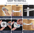 PAULTEMP 2 Pack Child Safety Cabinet Locks for Baby Proofing, Length Adjustable Latch Straps Dual Button Design