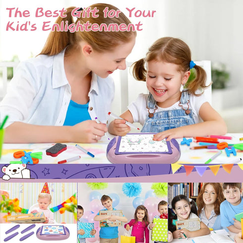 1-2 1 2 Cokzer Gift for Year Old Girls, Toddler Girl Toys with Magnetic Letters and Numbers, Learning and Educational