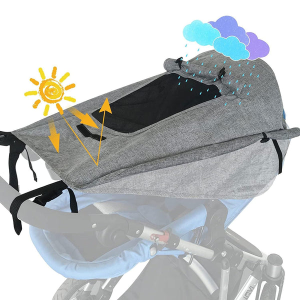 XGOPTS Baby Stroller Universal UPF 50+ Sun Protector Shade Blackout Cover Pushchair Shield