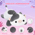 Cute Cow Plush Pillow, Kawaii White Cow Stuffed Toy, Squishy Cuddle Plush Pillow for Boys & Girls