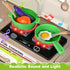 Set, Playset 57 2-4 3-5 Play Kitchen Kids Kitchen with Realistic Sound & Light, Cooking Stove, Sink, Play Food