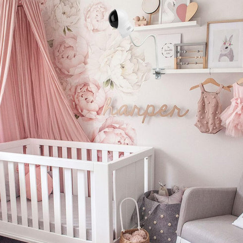 Clip Mount for Eufy Baby Monitor Camera - Flexible Gooseneck Holder for Crib without Tools or Wall Damage