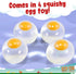 Namre' (4-Pack) Squishy Ball Funky Splat Eggs Namre Clear Egg Yolk Stress Relief Toys Squeeze Fidget Toys for Kids
