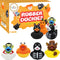 The Dreidel Company 6-Pack Halloween Rubber Duck Toy Duckies for Jeeping, Fun
