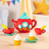 Battat Pretend Play Tea Set with Singing Teapot, Musical Toddler Toys, Cups & Saucers for 3 Years+
