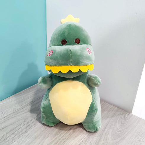 Cute Stuffed Dinosaur Plush, 12" Soft Dino Plushie Toys for Boys, Girls, Baby Kids (Green)
