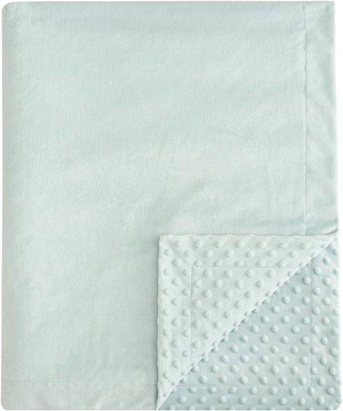david's kids Micro Fleece Minky Baby Blanket for Boys Girls Neutral with
