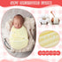 2 Pcs Preemie Swaddle Wrap, Adjustable Cotton Swaddle Blanket for Preemie Boys Girls Sleep (Pink, Yellow)