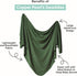 Oak Large Knit Baby Swaddle Blanket by Copper Pearl