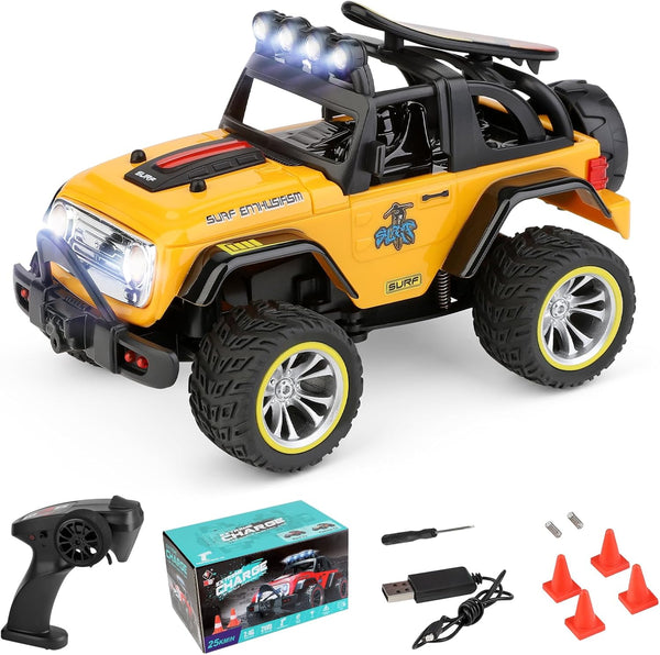 Wltoys 32221 1/32 RC Car, 25km/h Brushed RC Crawler, 2.4GHz All-Terrain Remote Control Car Gifts