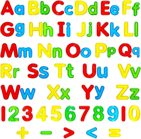 67 Set Counting 3+ Pcs Plastic Practice Transparent Letters and Numbers Include Uppercase Letters Lowercase Letters