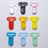 100piece 25mmRibbon Dummy Pacifier Plastic Suspender Clips for DIY Teething Toys Baby Blankets Bib Leash, White