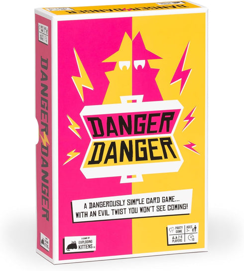 Danger Danger by Exploding Kittens: A 10 Minute Team Card Game for Ages 7+ - Family Fun and Strategy