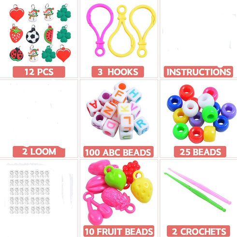 Yestrong 2000+Rubber Band Bracelet Kit, Loom Bracelet Making Kit, Rubber Bands Refill Loom Set, Rubber Bands for Bracelets Making Kit by Yestrong