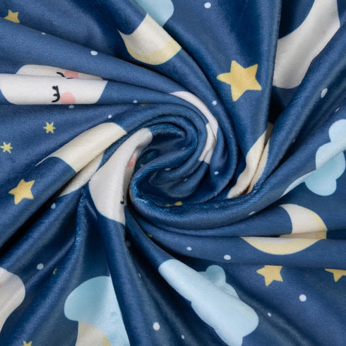 Baby Blankets for Unisex Boys Girls, Super Soft Nursery Minky Blankets, 30 x 40 inch Outer Space Printed Bed Throws for