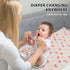 Vegan Leather Baby Changing Mat - Wipeable Portable Changing Pad, Foldable Travel Mat for Newborns (Rainbow, 20"*28")