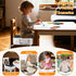 3.8" Booster Seat for Kitchen Chair, Toddler Booster Seats for Dining Table with Ties, PU Dining Chair Pads with Side