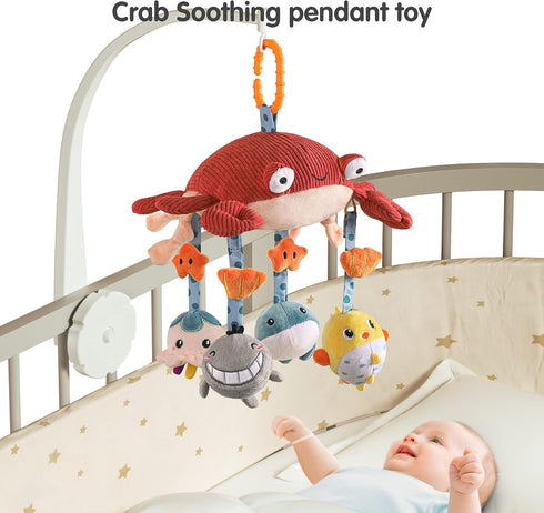 0 3 6 9 12 TUMAMA Baby Toys for to Months, Activity Plush Animal Stroller and Hanging Toy for Baby Car Seat Crib
