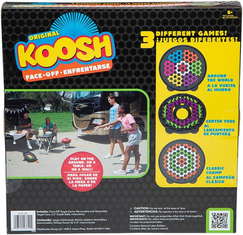 Koosh Face-Off - 3-in-1 Target Game for Outdoor Sports Fun, Head-to-Head Play for Ages 6+