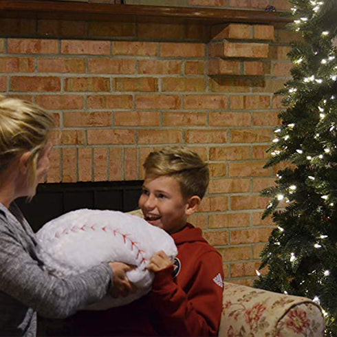 Baseball Pillow Plush for Boys - Soft Stuffed Throw Toy Gifts, Sports Room Decor for Ages 8-12