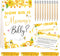 WNINK Guess Baby Shower Games Set How Big is Mommy's Belly Sign,