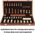 15 Inches Set (2 1) Packed -24 -2 Set AMEROUS Magnetic Wooden Chess & Checkers in - Folding Board -Gift Box Cherkers