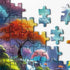 BBOLDIN 1000 Magic Forest Landscape Puzzles for Adults Pieces, Nature Waterfall Moon Jigsaw Puzzle, Colorful Tree