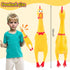 POPLAY Screaming Chicken, Squeaky Chicken Dog Toys Gag Gifts Prank Novelty Toy Party Favors for Kids Adults April Fools
