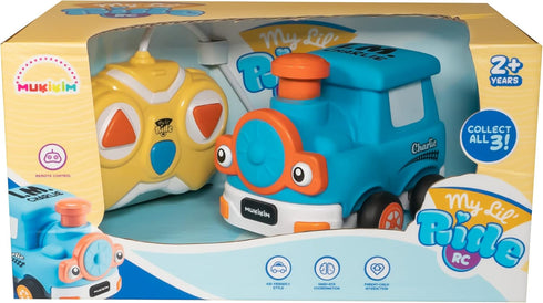 MUKIKIM My Little Ride - Charlie The Train Remote Control Car for Ages 2+ Toddlers with Crash-Resistant Design