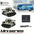 Ouhgnoh 1/72 Mini WWII Gray German Tiger RC Tank Toy Scale Model Electronic Radio Remote Control Vehicle Tank