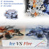Bgraamiens Puzzle - Ice VS Fire - 1000 Pieces Fantasy Double Exposure Wolf Puzzle for Adults